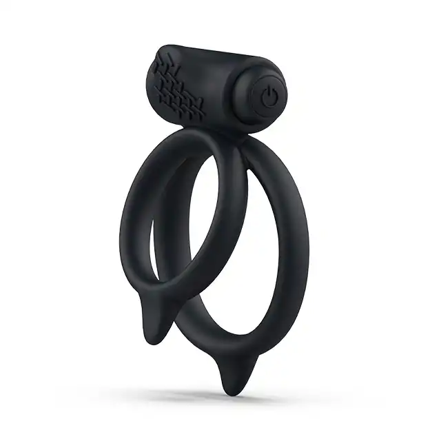 B Swish - BCharmed Basic Plus Dual Cock Ring. Ring erekcyjny z mini wibratorem o 5 różnych trybach pulsacji! Bestseller!