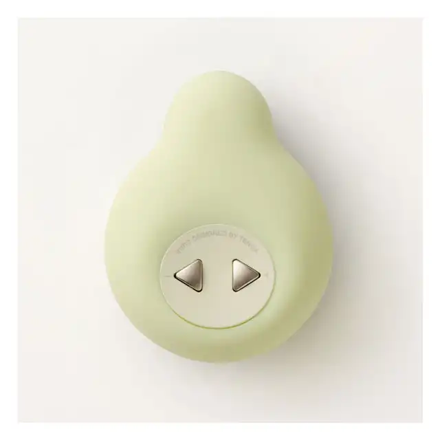 Iroha - Midori Clitorial Vibrator Green. Nowoczesny, delikatny, elegancki zielony wibrator. Przyjemność, która mieści się w dłoni! Ładowane w etui. Cudowny prezent dla niej. 