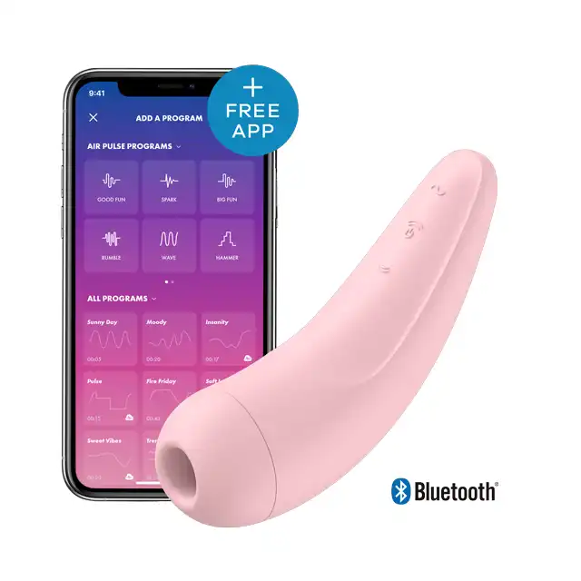 Satisfyer - Curvy 2+. Niepowtarzalne wibracje i stymulacja łechtaczki, sterowane aplikacją! Wibracje w rytmie ulubionej muzyki. 