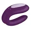 Satisfyer - Partner Vibrator. Ultra nowoczesny fioletowy wibrator dla par. Sterowany aplikacją. Nowość! 
