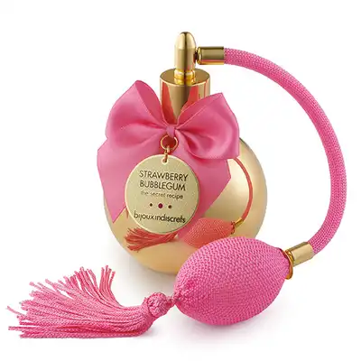 Bijoux Indiscrets - Bubble Gum Body Mist. Przepięknie pachnąca gumą balonową mgiełka do ciała. 