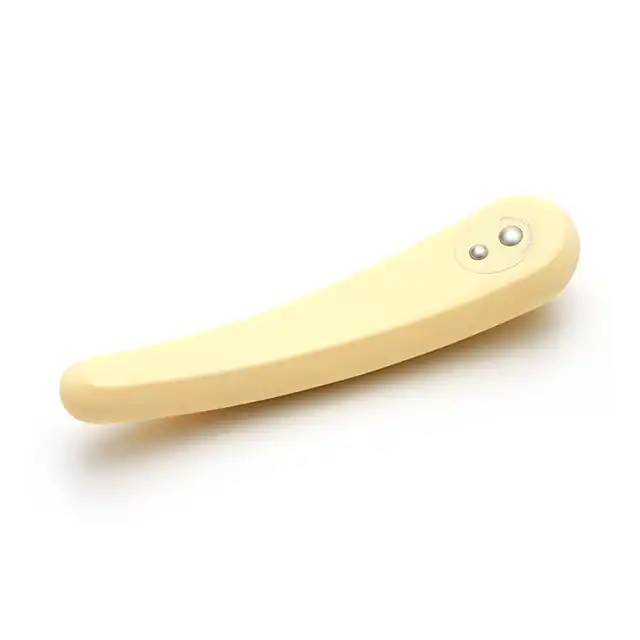 Iroha - Mikazuki Vibrator Yellow. Żółty, najwyższej jakości wibrator dla kobiet! Elastyczny, silne wibracje, delikatny w dotyku. Nieziemsko przyjemny! 