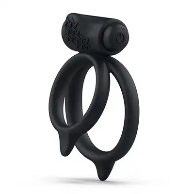 B Swish - BCharmed Basic Plus Dual Cock Ring. Ring erekcyjny z mini wibratorem o 5 różnych trybach pulsacji! Bestseller!