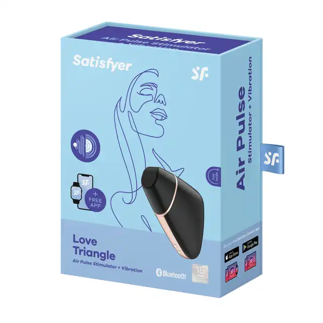 Satisfyer - Love Triangle. Sensualny stymulator z silnymi wibracjami, sterowany aplikacją. 