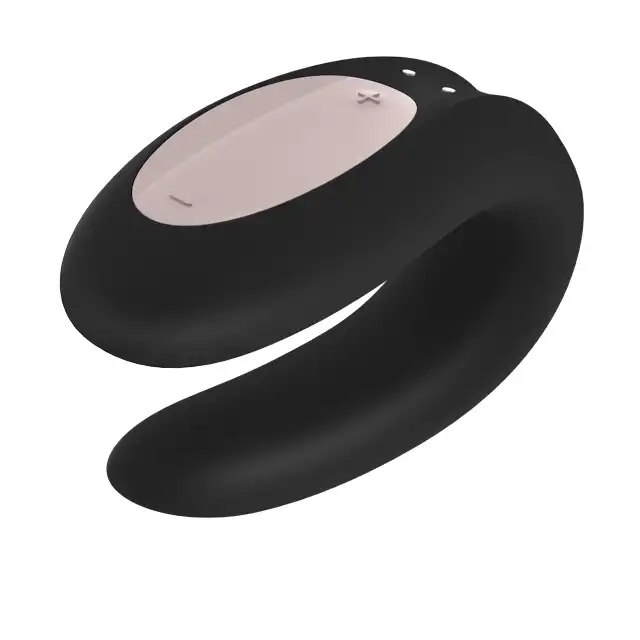 Satisfyer - Partner Vibrator. Ultra nowoczesny czarny wibrator dla par. Sterowany aplikacją. Nowość! 