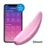 Satisfyer - Curvy 3+. Niezwykły, wibrujący stymulator z aplikacją na telefon! Wibracje w rytmie ulubionej muzyki. 