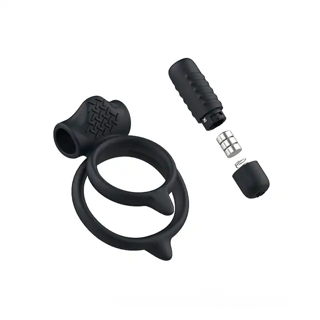 B Swish - BCharmed Basic Plus Dual Cock Ring. Ring erekcyjny z mini wibratorem o 5 różnych trybach pulsacji! Bestseller!