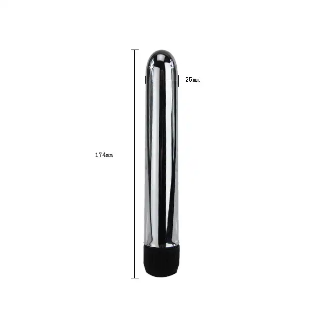 Baile - Passion Vibrator. Srebrny, błyszczący wibrator. Dyskretny i kompaktowy. 