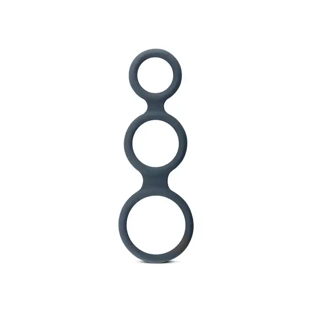 Boners - Triple Ring. Potrójny pierścień erekcyjny. Idealnie gładki, miły w dotyku silikon. 
