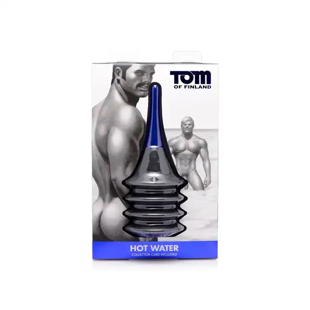 Tom of Finland - Hot Water Anal Douche. Duża, solidna gruszka do lewatywy. 