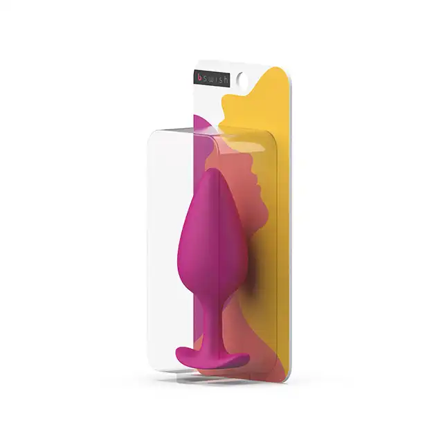 B Swish - BFilled Basic Plus Weighted Plug Massager. Uroczy różowy plug analny do masażu. 100% body safe! 