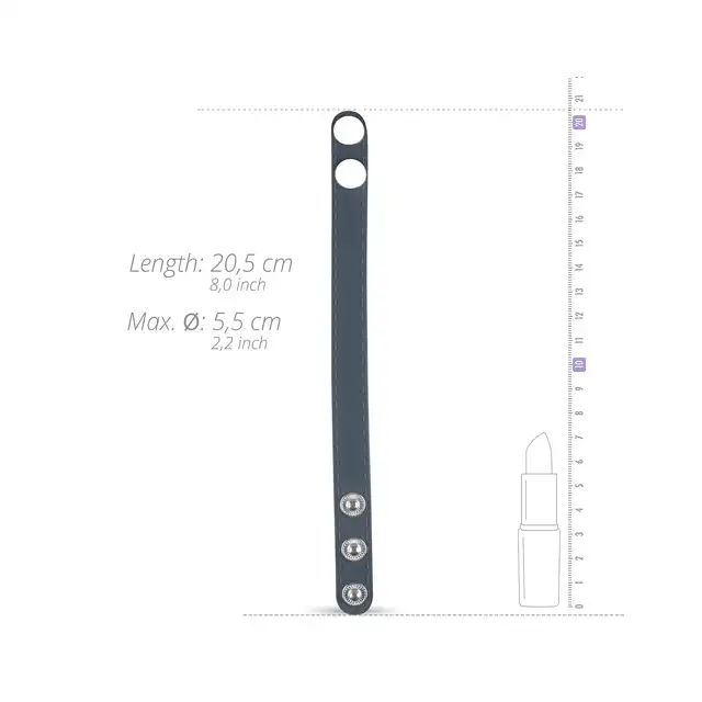 Boners - Cock Strap S/M. Uniwersalne, designerskie ringi erekcyjne zapinane z możliwością regulacji. 