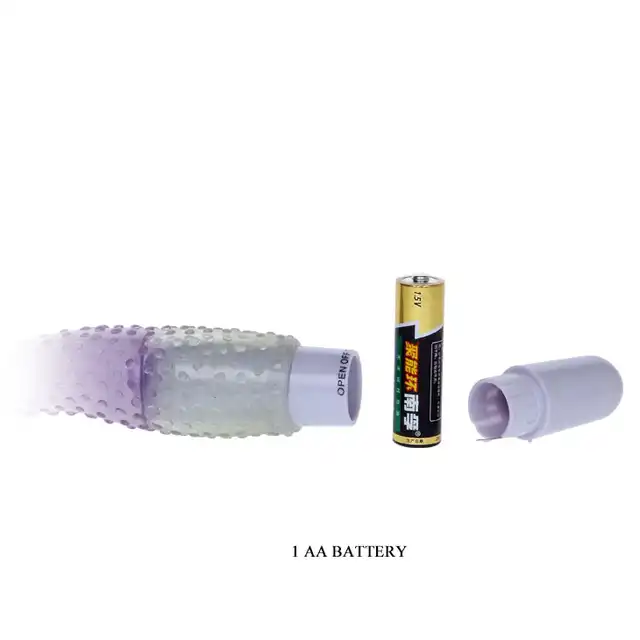 Baile - Jelly Vibrator Purple. Uroczy i słodki żelowy wibrator ze specjalnymi wypustkami! 
