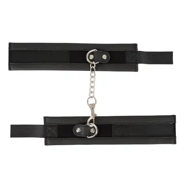 Vegan Fetish - Handcuffs. Solidne regulowane kajdanki z wegańskiego zamiennika skóry!