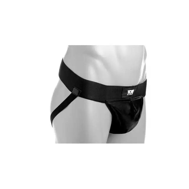 Tom of Finland - Leather Jockstrap. Skórzany jockstrap z elastycznym pasem. 