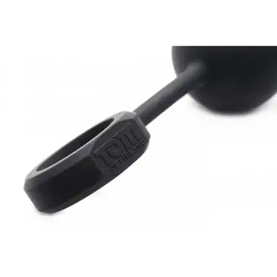 Tom of Finland - Large Silicone Weighted Anal Ball Plug. Ogromne i ciężkie, specjalnie wyprofilowane kulki analne z silikonu premium. 