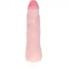 SexToy - Cieliste, elastyczne dildo. Przyjemny w dotyku materiał. Specjalne kręgi wewnątrz. Mega sale!