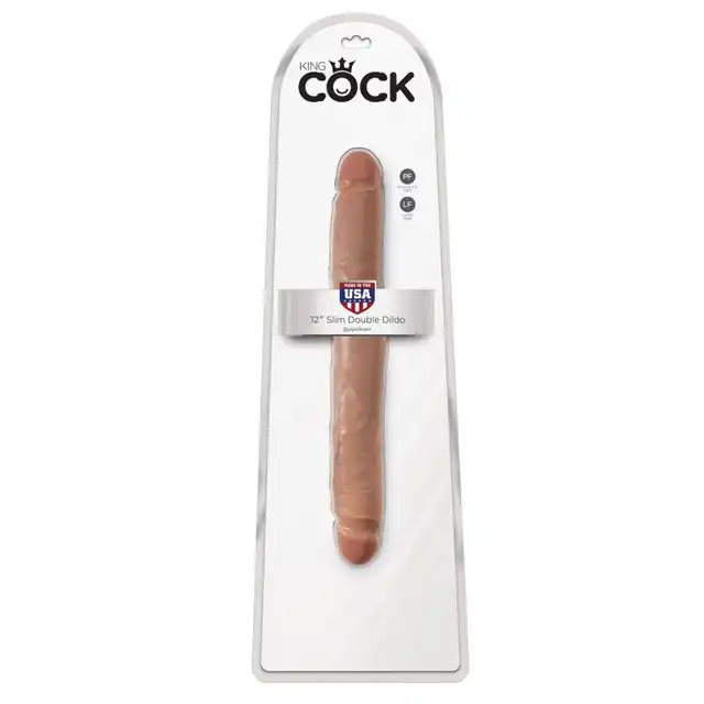 King Cock - Slim Double Dildo 31cm. Podwójna rozkosz! Najwyższa jakość produktu. 
