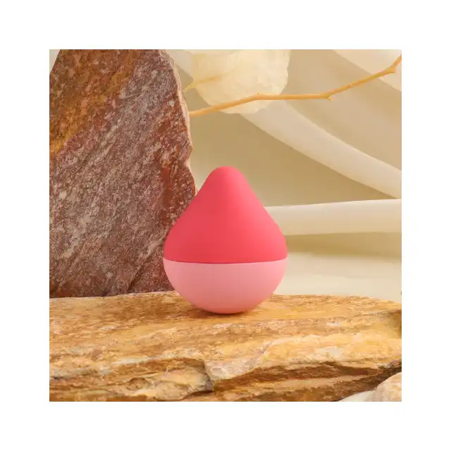Iroha - Mini Vibrator Ume Anzu. Mieszczący się w ręce mini wibrator z ultra przyjemnego silikonu. 