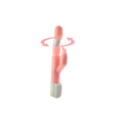 Pleasurizer - Dual Stimulator. Duży, miękki wibrator z króliczkiem. 