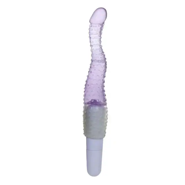 Baile - Jelly Vibrator Purple. Uroczy i słodki żelowy wibrator ze specjalnymi wypustkami! 