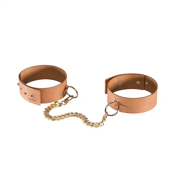 Bijoux Indiscrets - Maze Ankle &amp; Knee Cuffs Brown. Niezwykle stylowe i eleganckie kajdanki na nogi. Wysublimowane akcesoria dla kobiet. 