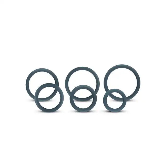 Boners - 6-Piece Cock Ring Set. Zestaw 6 ringów erekcyjnych. Elegancki design, solidne wykonanie, najlepszy silikon. 