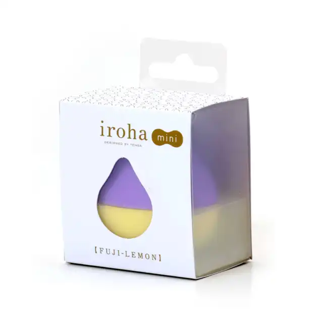 Iroha - Mini Vibrator Fuji Lemon. Mieszczący się w ręce mini wibrator z ultra przyjemnego silikonu. 