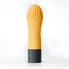 Iroha - Zen Vibrator Yuzucha. Designerski żółty wibrator z miękkiego jak pianka silikonu Soft-Touch! Ekskluzywna kolekcja. 