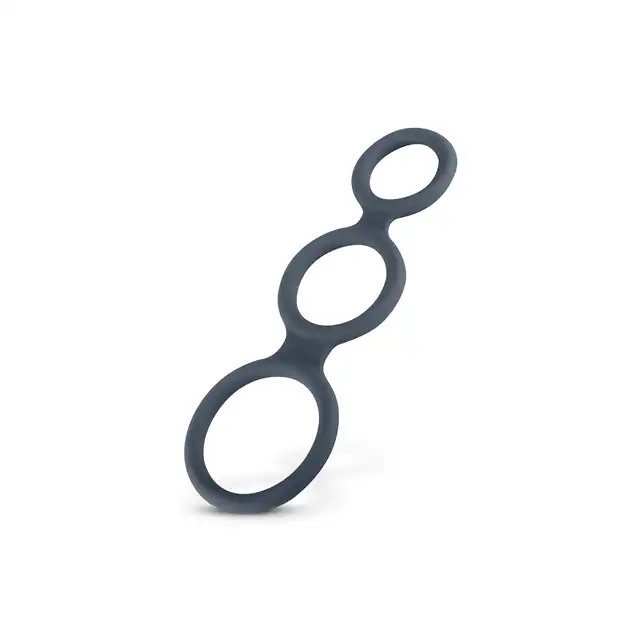 Boners - Triple Ring. Potrójny pierścień erekcyjny. Idealnie gładki, miły w dotyku silikon. 