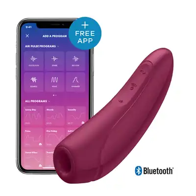 Satisfyer - Curvy 1+. Finezyjne wibracje w rytm ulubionej playlisty, przyjemna stymulacja Air-Pulse.