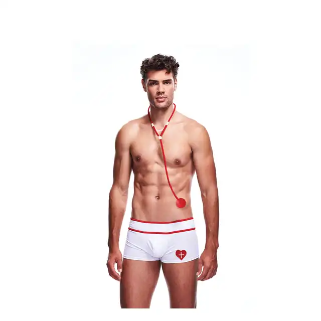 Envy - Doctor Love Set L/XL. Kostium kuszącego doktora. W zestawie stetoskop do badania podczas gorącej zabawy! 
