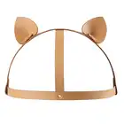 Bijoux Indiscrets - Maze Head Harness Brown. Zmysłowa opaska z kocimi uszami.