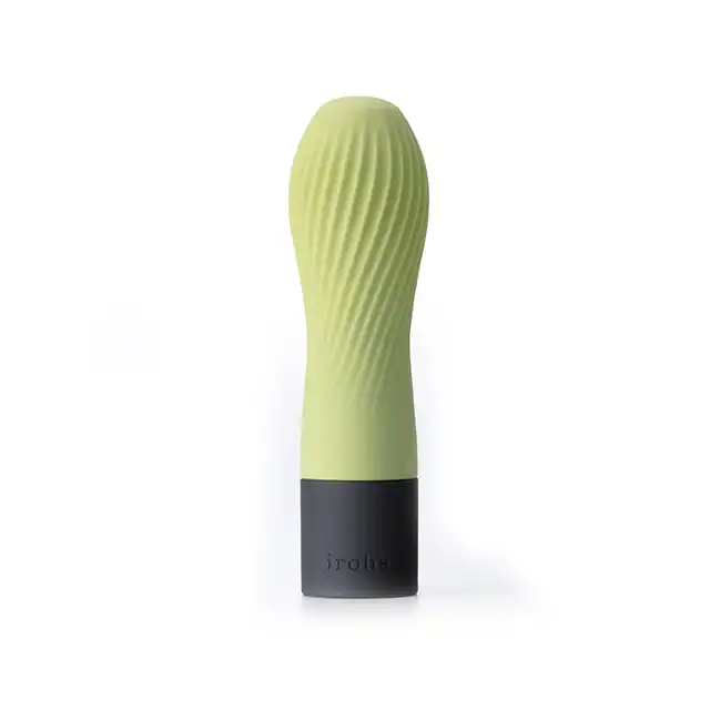 Iroha - Zen Vibrator Matcha. Designerski zielony wibrator z miękkiego jak pianka silikonu Soft-Touch! Ekskluzywna kolekcja. 