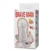 Brave Man - Vibrating Sleeve. Wibrująca nakładka na penisa ze specjalnymi wypustkami. 