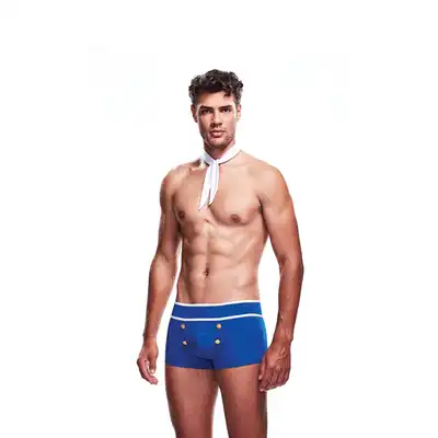 Envy - 2PC Sailor Salute Set L/XL. Sexy komplet żeglarza, granatowe bokserki i krawat!