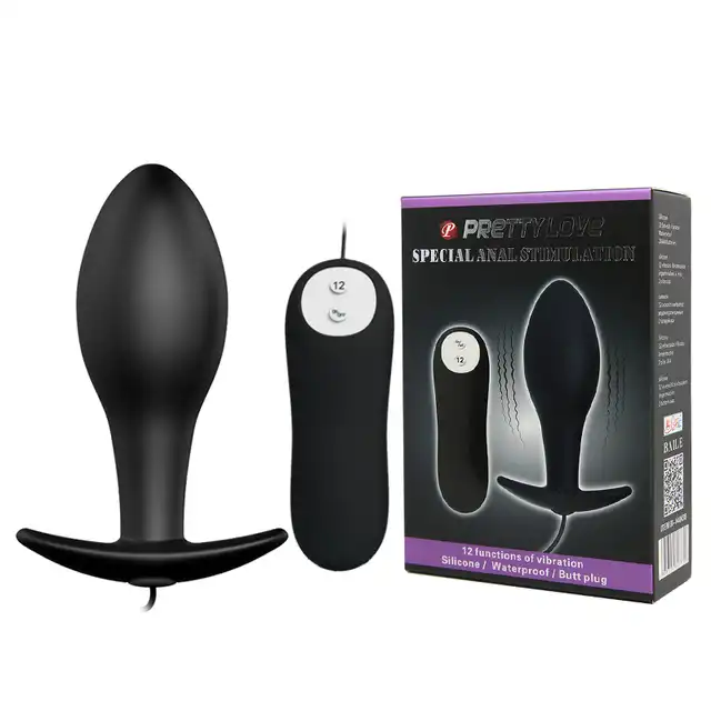 Pretty Love - Silicone Vibrating Butt Plug. Specjalna stymulacja analna i aż 12 funkcji wibracji!
