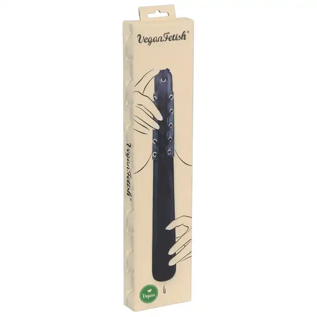 Vegan Fetish - Paddle. Skóropodobna, miła w dotyku lakierowana packa do zabawy w niewoli. 