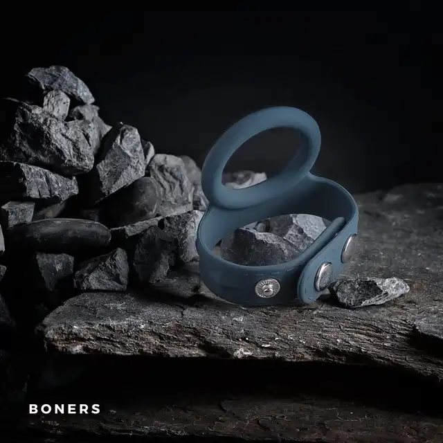 Boners - Cock &amp; Ball Strap - Wyjątkowy pierścień erekcyjny. Większy rozmiar. 
