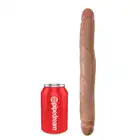 King Cock - Slim Double Dildo 31cm. Podwójna rozkosz! Najwyższa jakość produktu. 