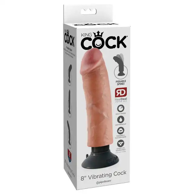 Vibrating Flex  Cock 19cm - King Cock