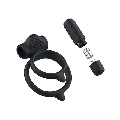 B Swish - BCharmed Basic Plus Dual Cock Ring. Ring erekcyjny z mini wibratorem o 5 różnych trybach pulsacji! Bestseller!