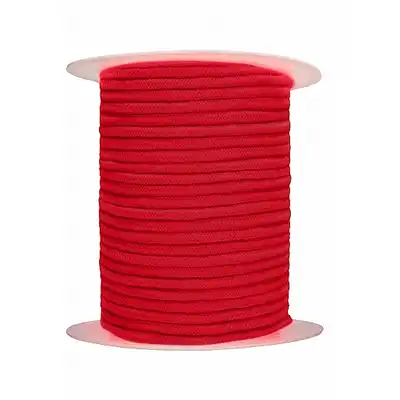 Ouch - Bondage Rope - Miękka profesjonalna. 1 Metr - Czerwona. Super do pokazów publicznych  lub prywatnych. Mega sale!