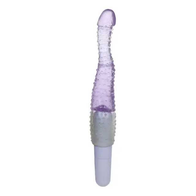 Baile - Jelly Vibrator Purple. Uroczy i słodki żelowy wibrator ze specjalnymi wypustkami! 