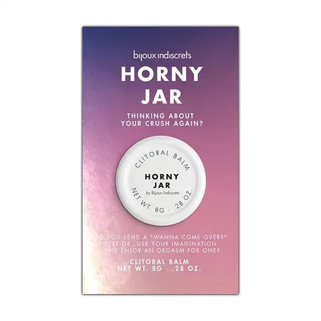 Bijoux Indiscrets - Horny Jar. Nowoczesny zapachowy balsam do łechtaczki z efektem rozgrzewającym. 