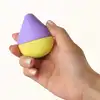 Iroha - Mini Vibrator Fuji Lemon. Mieszczący się w ręce mini wibrator z ultra przyjemnego silikonu. 