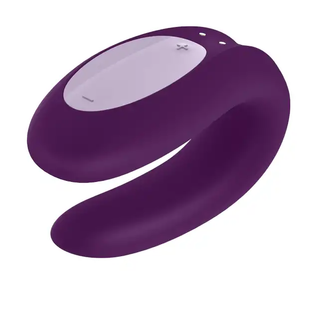 Satisfyer - Partner Vibrator. Ultra nowoczesny fioletowy wibrator dla par. Sterowany aplikacją. Nowość! 