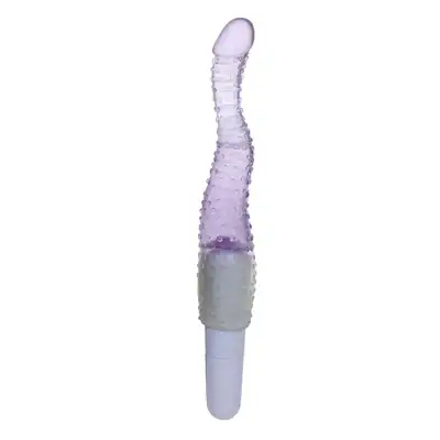 Baile - Jelly Vibrator Purple. Uroczy i słodki żelowy wibrator ze specjalnymi wypustkami! 