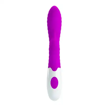 Pretty Love - Pete/Hyman Purple Punkt G. Prążkowany wibrator z króliczkiem. Silny orgazm pochwowo-łechtaczkowy. Top produkt!