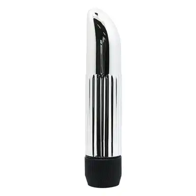 Mini Vibrator - Silver Steel. Mały srebrny wibrator. Płynna regulacja podczas dyskretnej zabawy. 